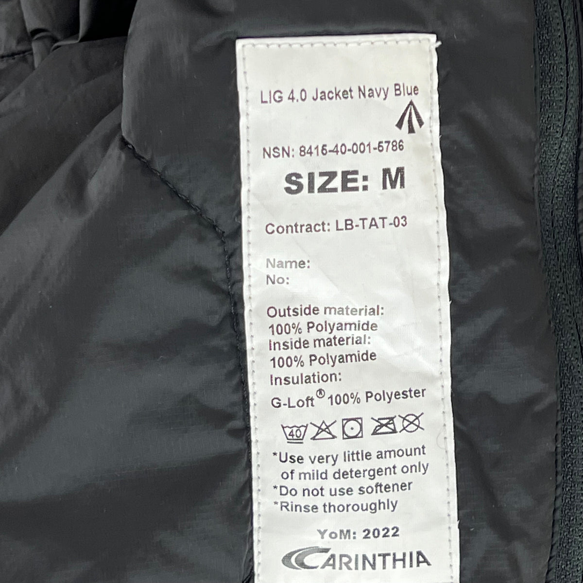 British Royal Navy Carinthia LIG 4.0 Thermal Jacket - Medium