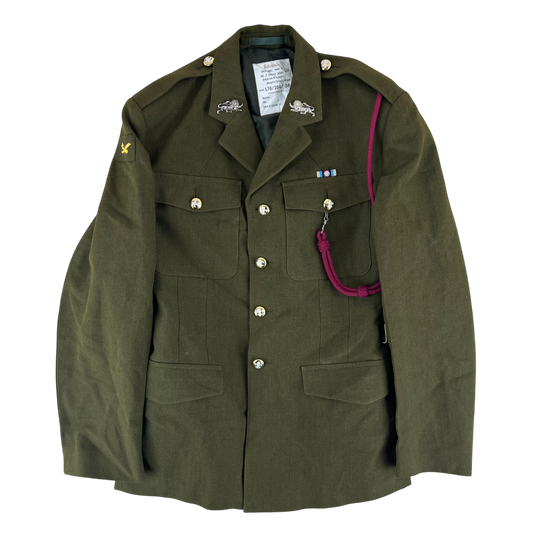 British Army Old Pattern No. 2 Olive Green Dress Jacket - Duke of Lancaster's Regiment - Medium 170/104