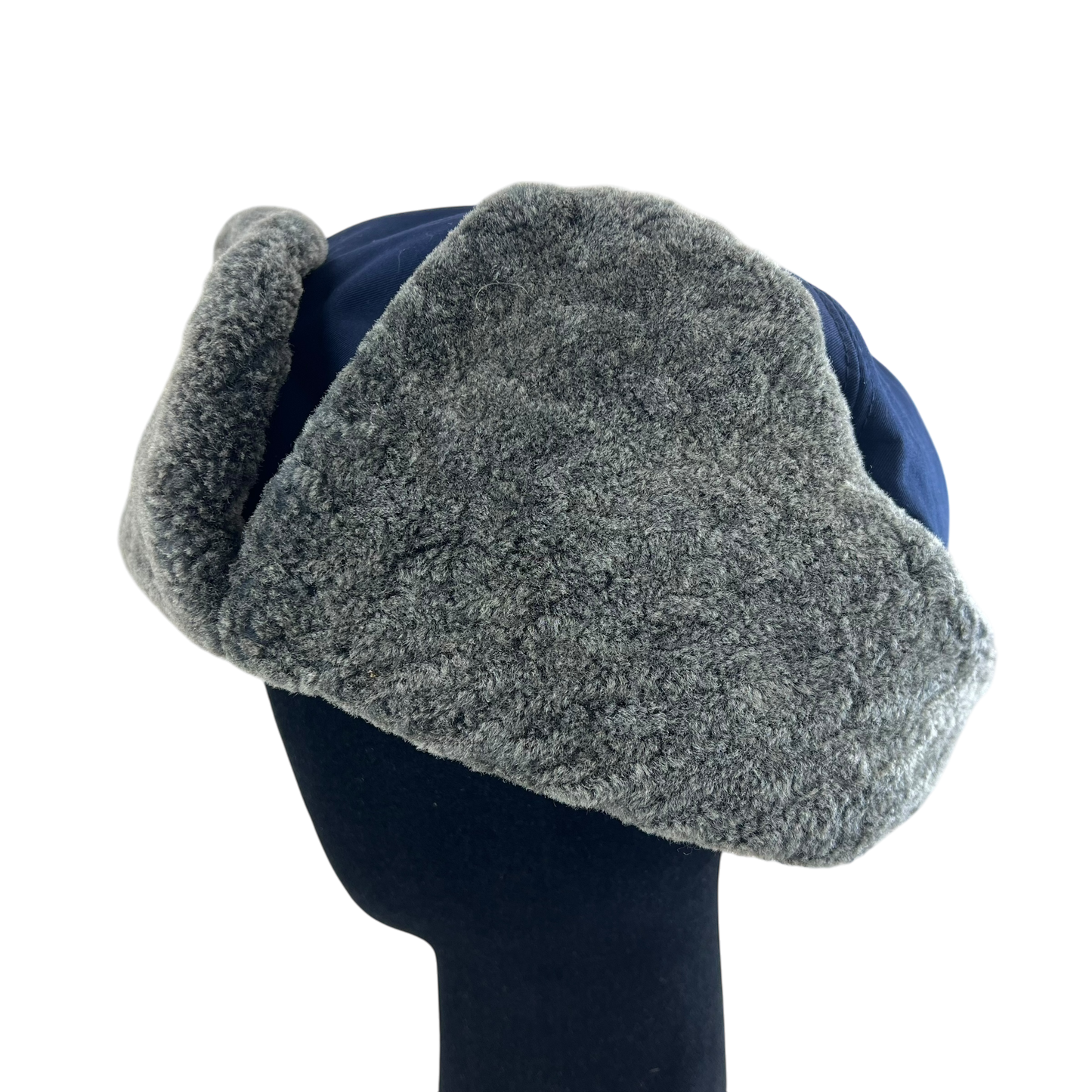 Finnish Police Winter Ushanka Cap w/ Badge - Small 56cm