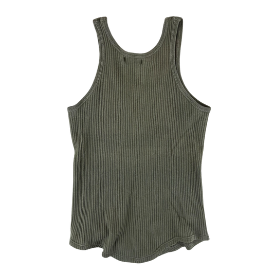 Dutch Army 70s Olive Brown Cord Vest - Small