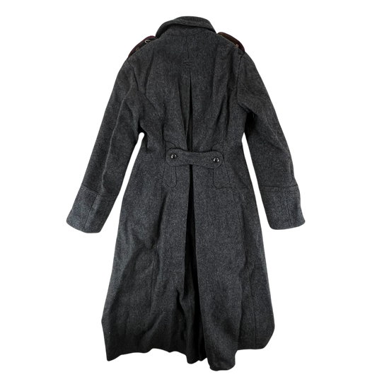 Bulgarian People's Army 50s Grey Wool Greatcoat - Medium
