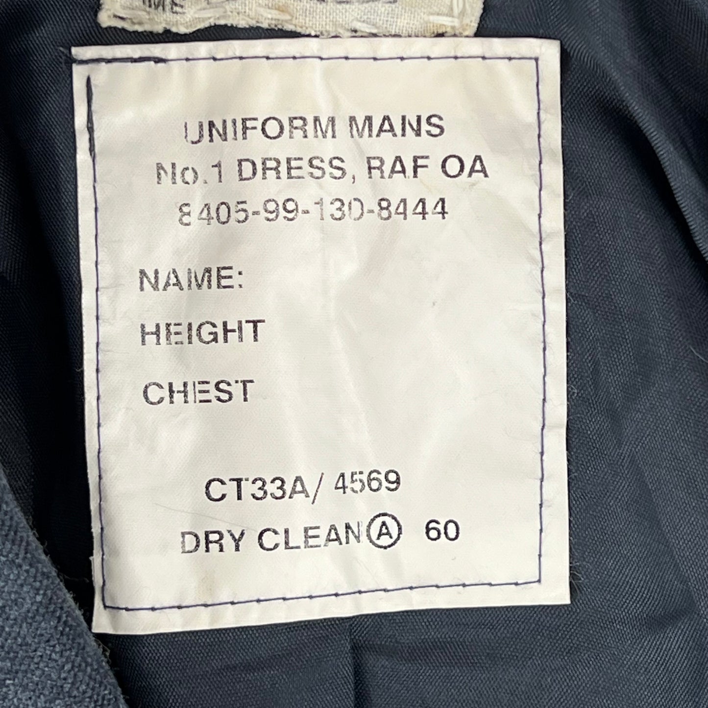 British Royal Air Force No. 1 O.A. Dress Jacket - Medium 96R