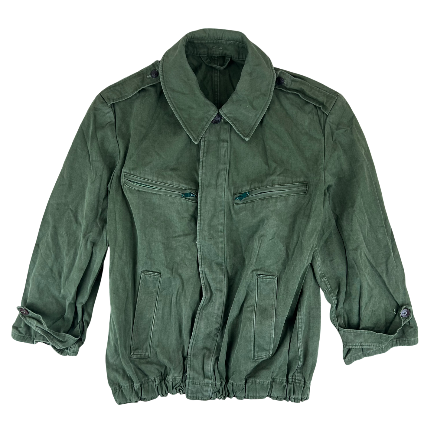Hungarian People's Army Olive Green Tanker Jacket - Large