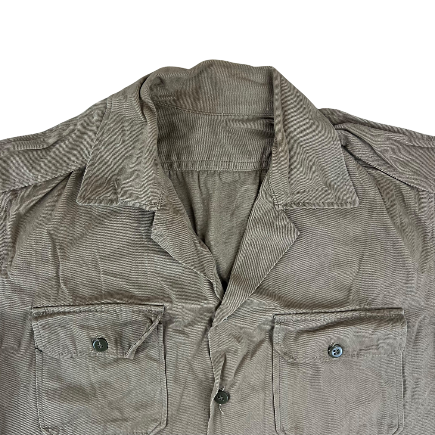 Greek Army M65 Khaki Shirt Short Sleeve - Medium