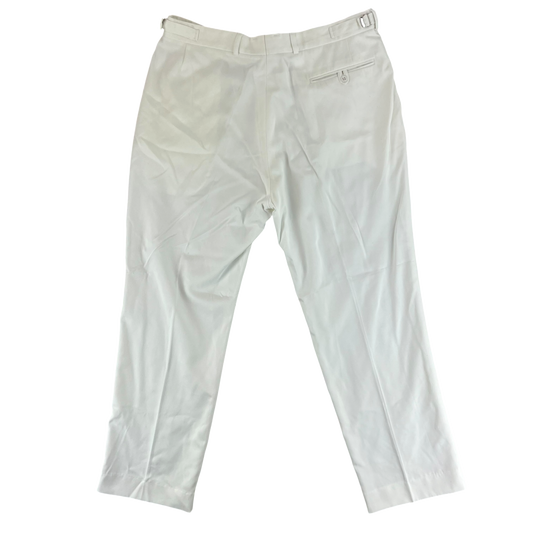 British Royal Navy Officers & Class I White Dress Trousers - W38 L30.5