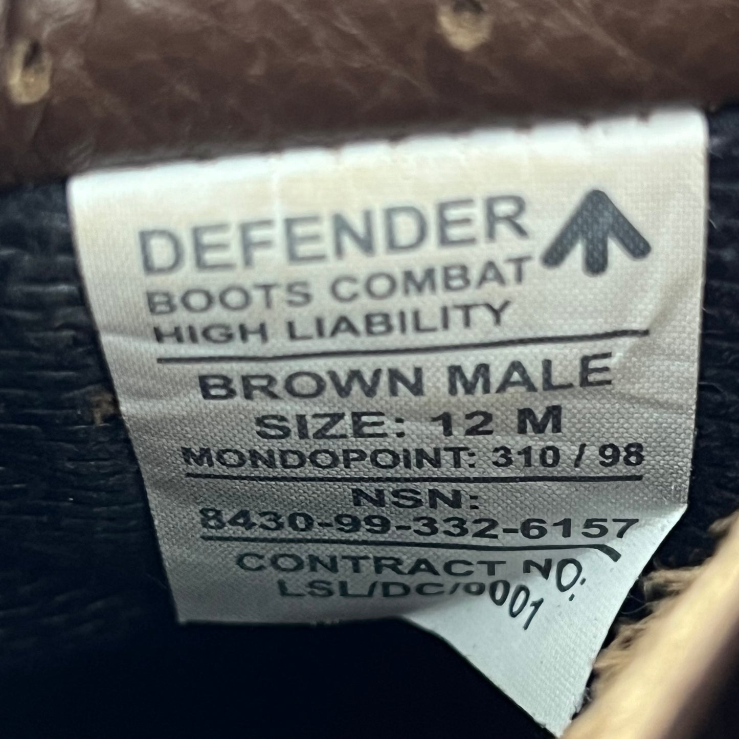 British Army Altberg Defender Brown Combat Boots - Size 12M