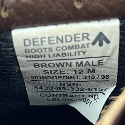 British Army Altberg Defender Brown Combat Boots - Size 12M