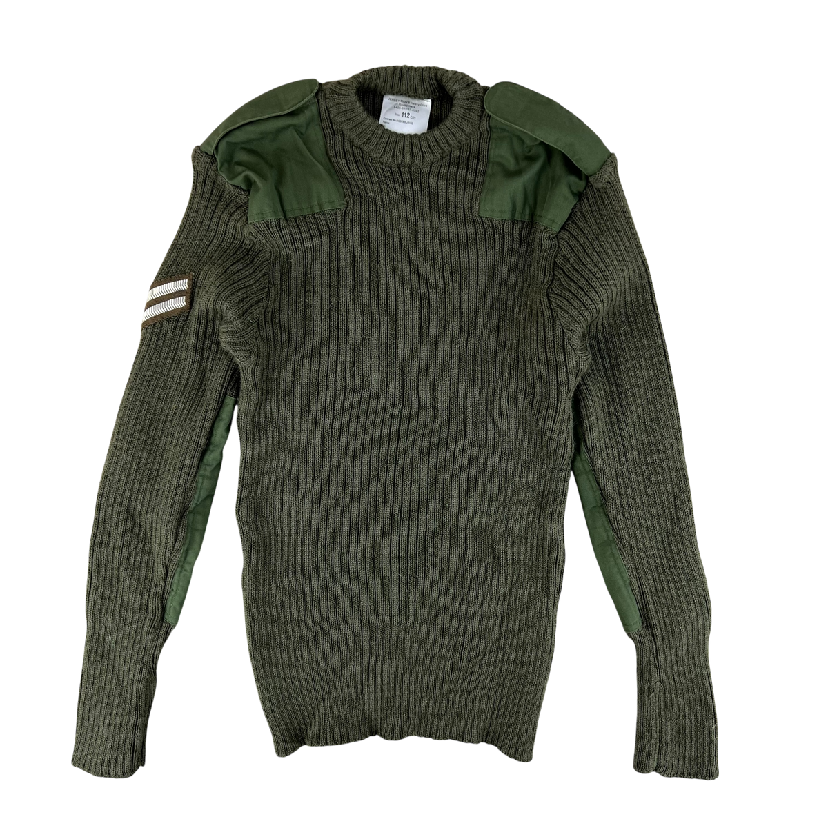 British Army Olive Green Pullover Jumper - Large 112cm