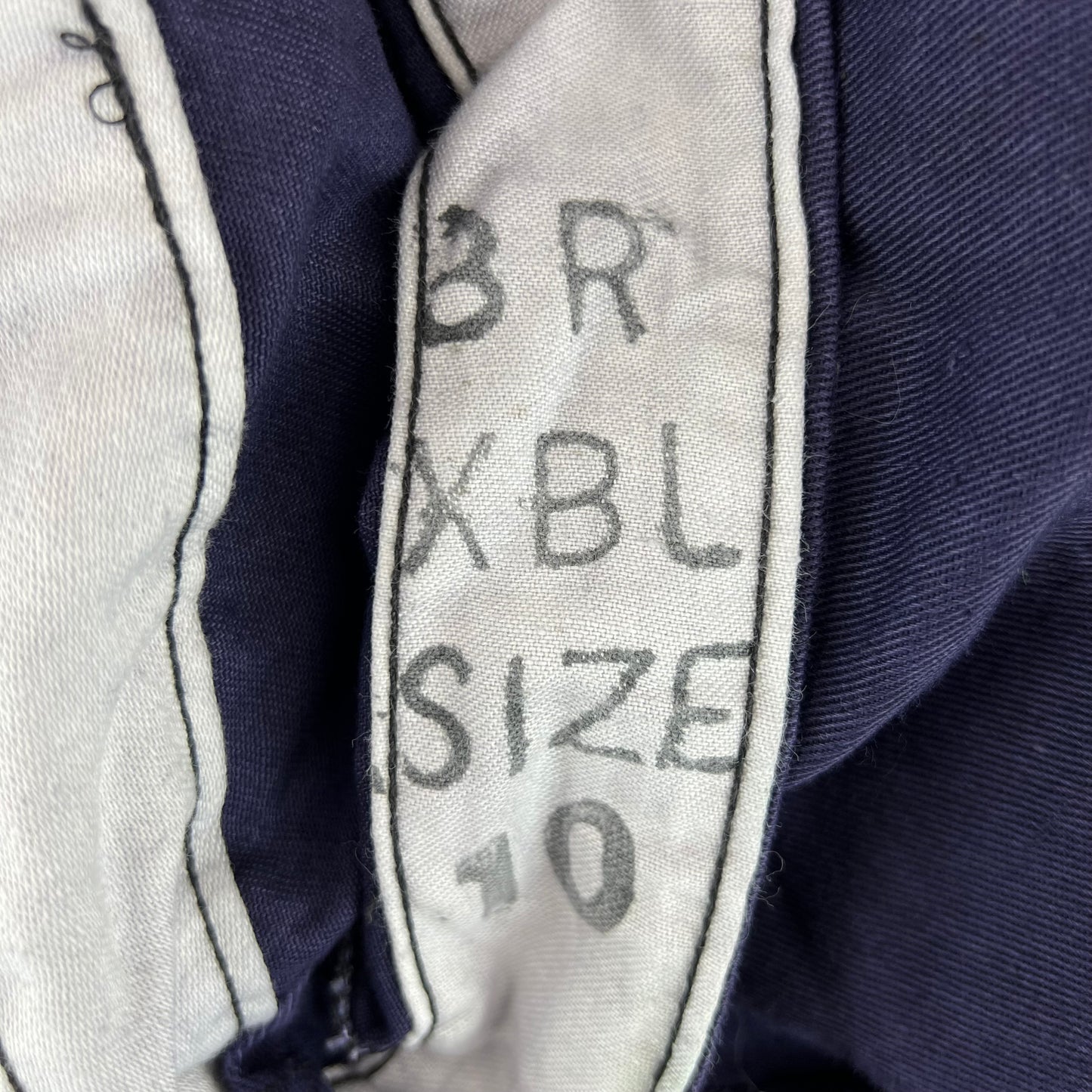 British Royal Navy 50s Salopettes Bibbed Dungarees - W39 L31.5