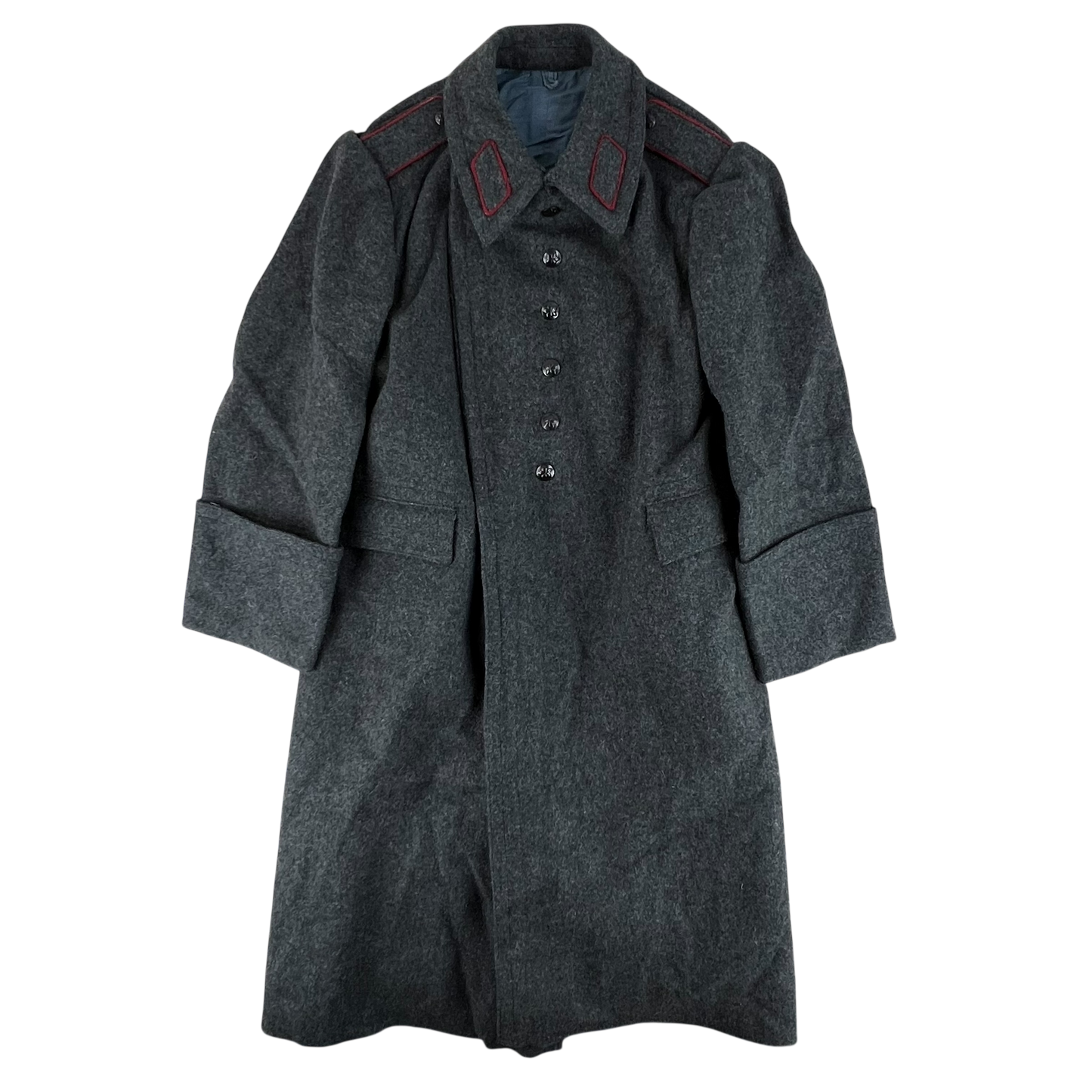 Bulgarian People's Army 70s Grey Wool Greatcoat - Medium