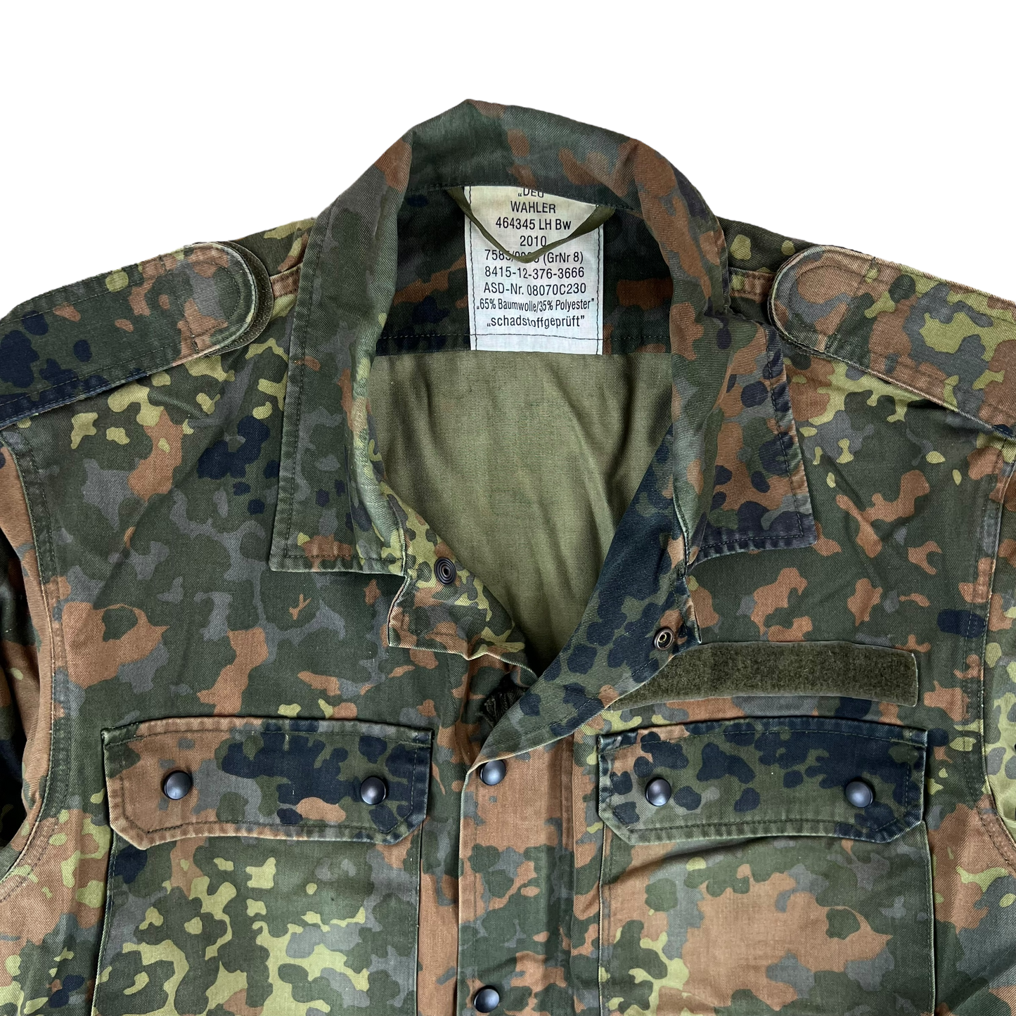 German Army Flecktarn Camouflage Long Sleeve Field Shirt - Large GrNr8