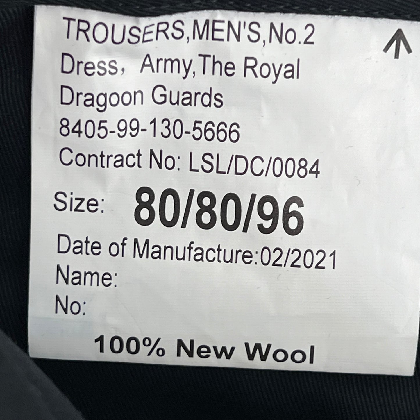 British Army Royal Dragoon Guards No. 2 Dress Trousers - W31 L31