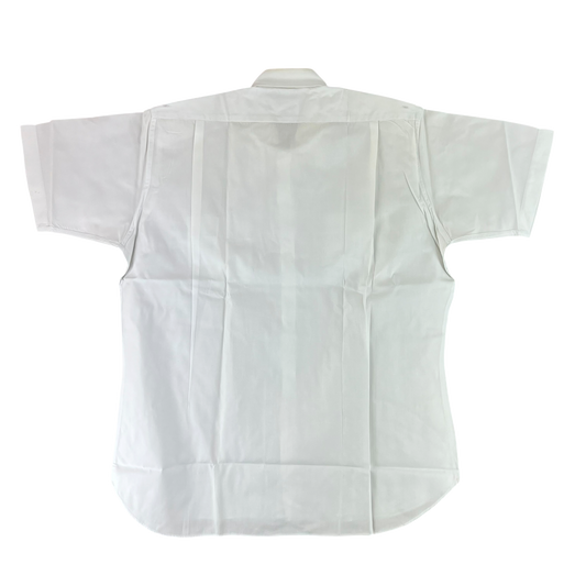 British Merchant Navy 50s Officer's Tropical Short Sleeve Shirt - Large