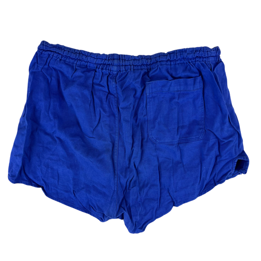 West German Army Cotton PTI Blue Swim Shorts - X Small