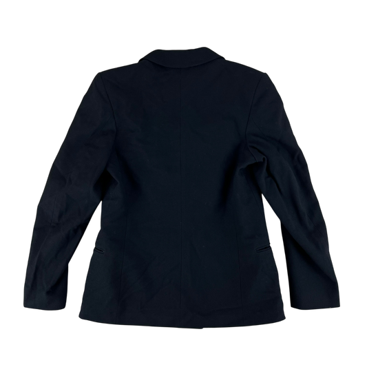 British Royal Navy Women's WRNS Diagonal Serge Black Blazer - Medium 178/100