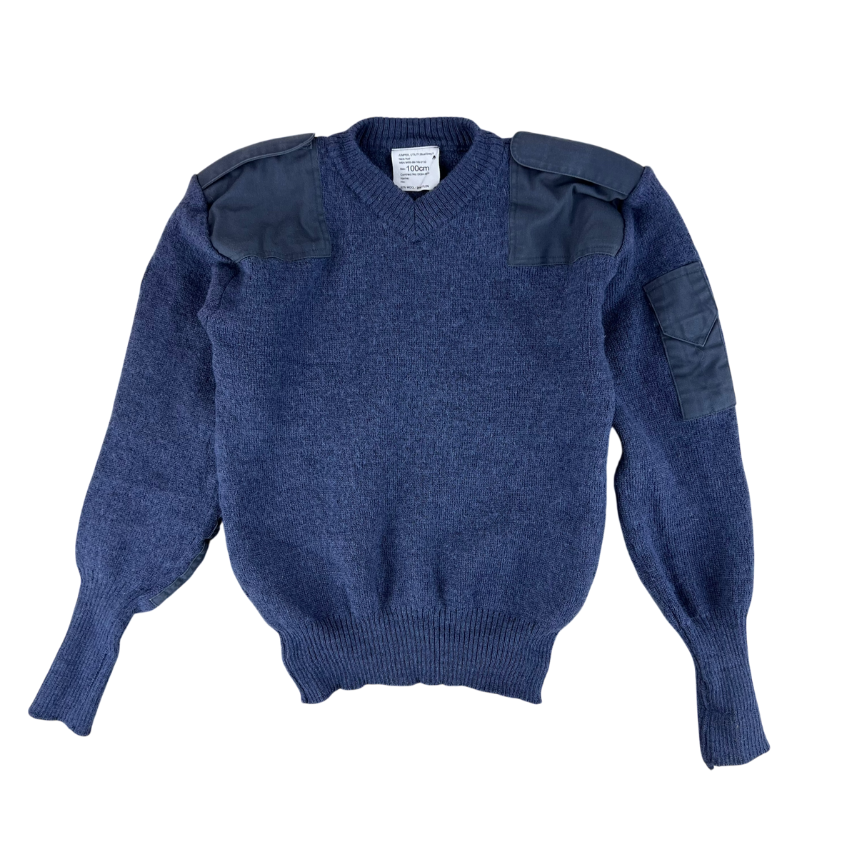 British RAF Wool V Neck Pullover Jersey Jumper - Medium 100cm