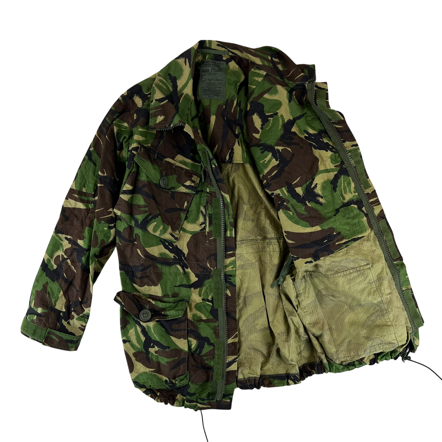British Army S95 DPM Woodland Camo Ripstop Field Jacket - Small 170/88