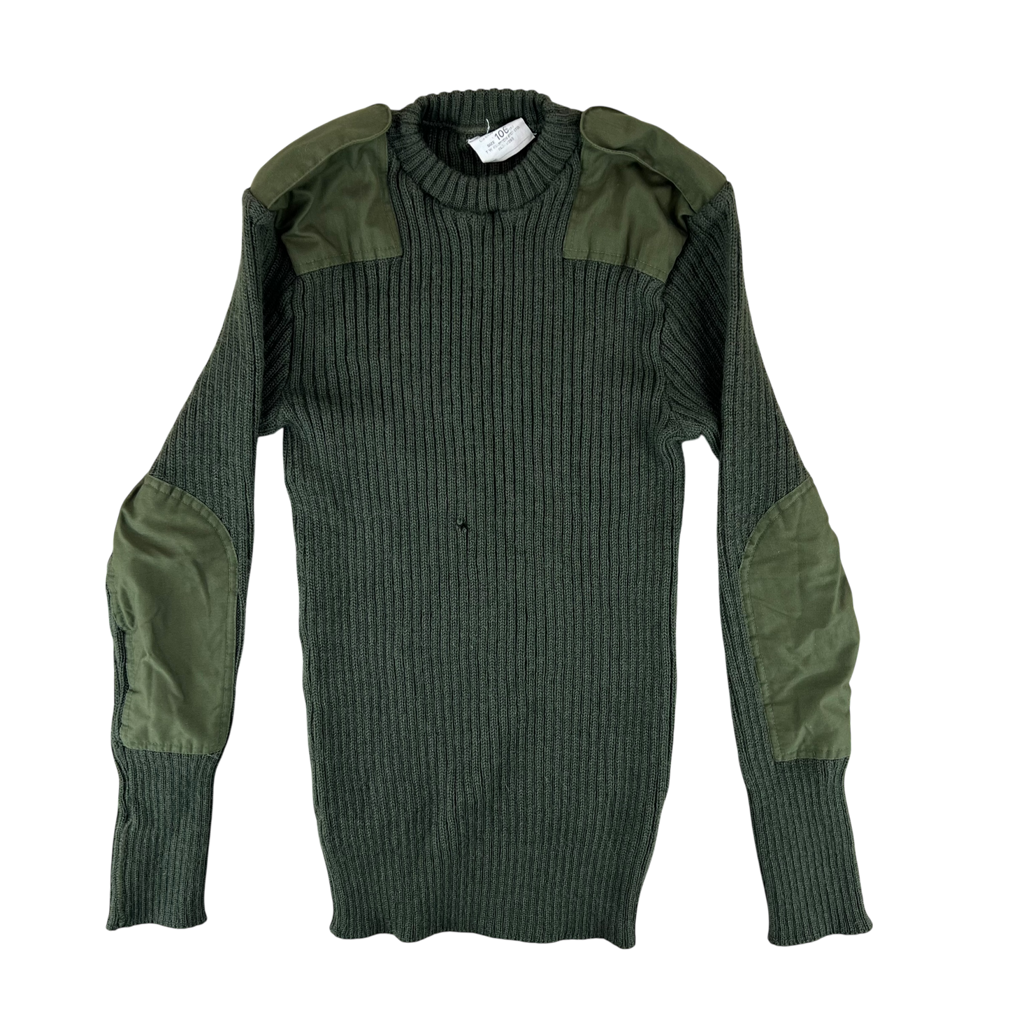 British Army Olive Green Pullover Jumper - Large 106cm