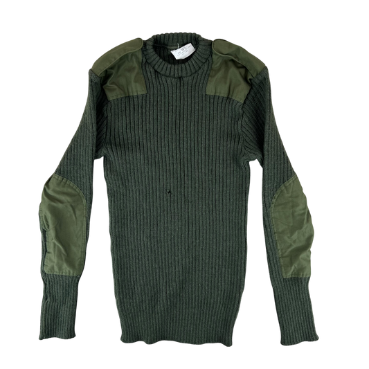British Army Olive Green Pullover Jumper - Large 106cm