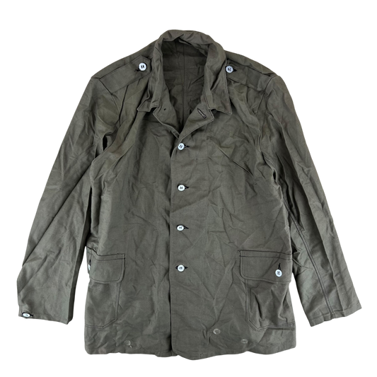 Swedish Army M40 "Grötrock" Brown Work Jacket - Large