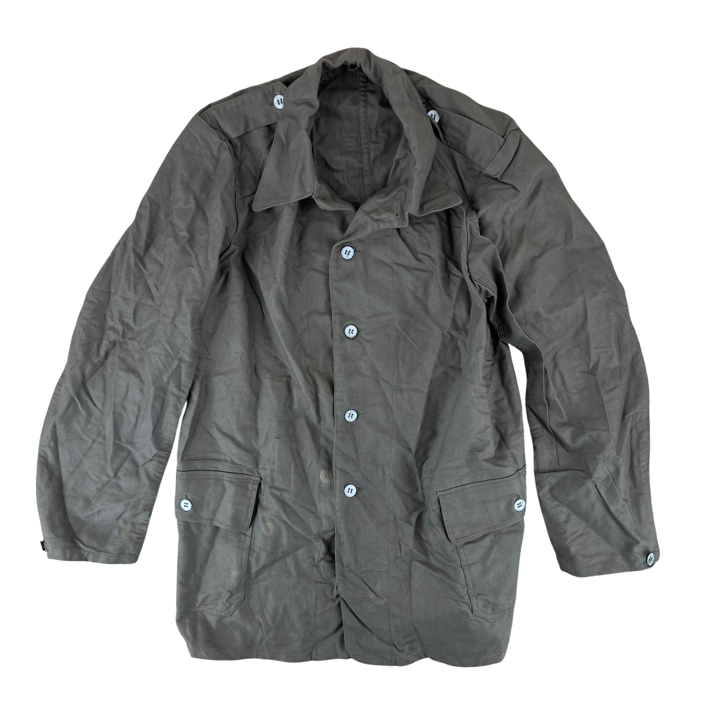 Swedish Army M40 "Grötrock" Brown Work Jacket - Medium