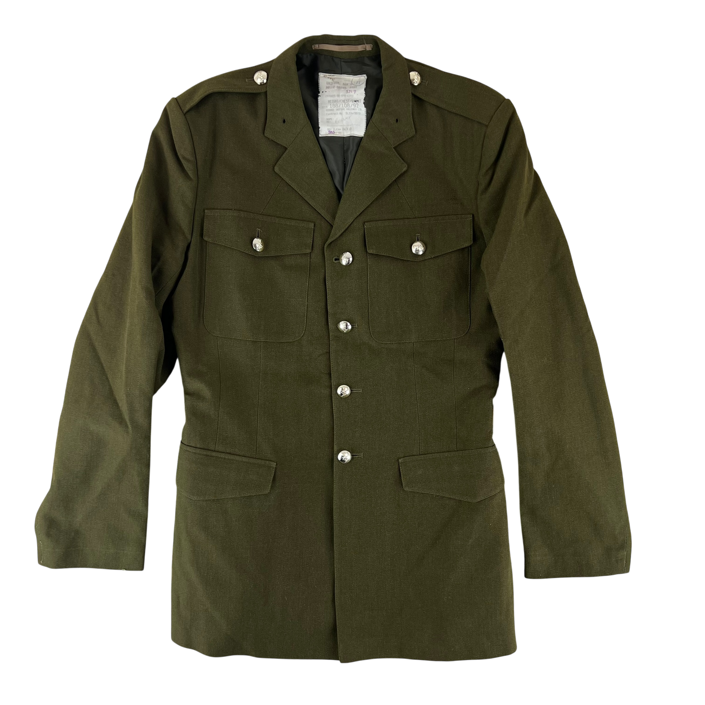 British Army 1980 Pattern No. 2 Olive Green Dress Jacket - REME - Medium 188/108