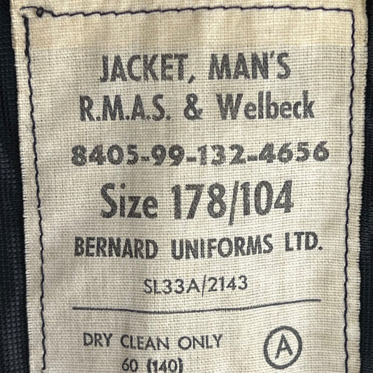 British Royal Navy RMAS & Welbeck Black Blazer - Large 178/104