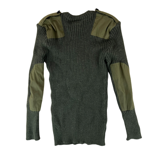 British Army Olive Green Pullover Jumper - Rifles - Large 106cm