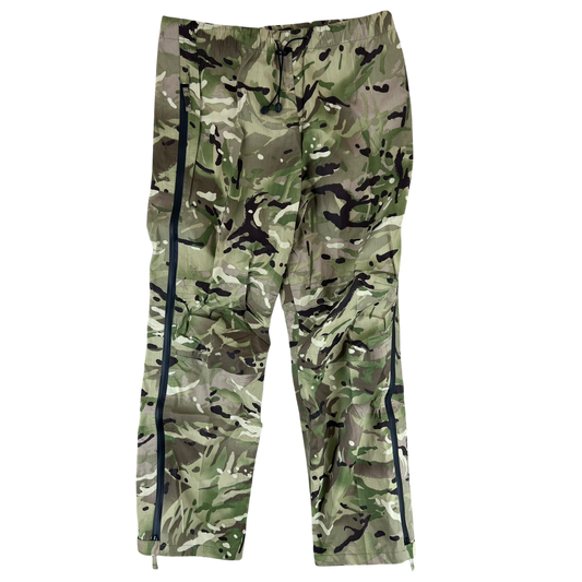 British Army Woodland MTP Camouflage MVP Waterproof Trousers - W42 L32.5