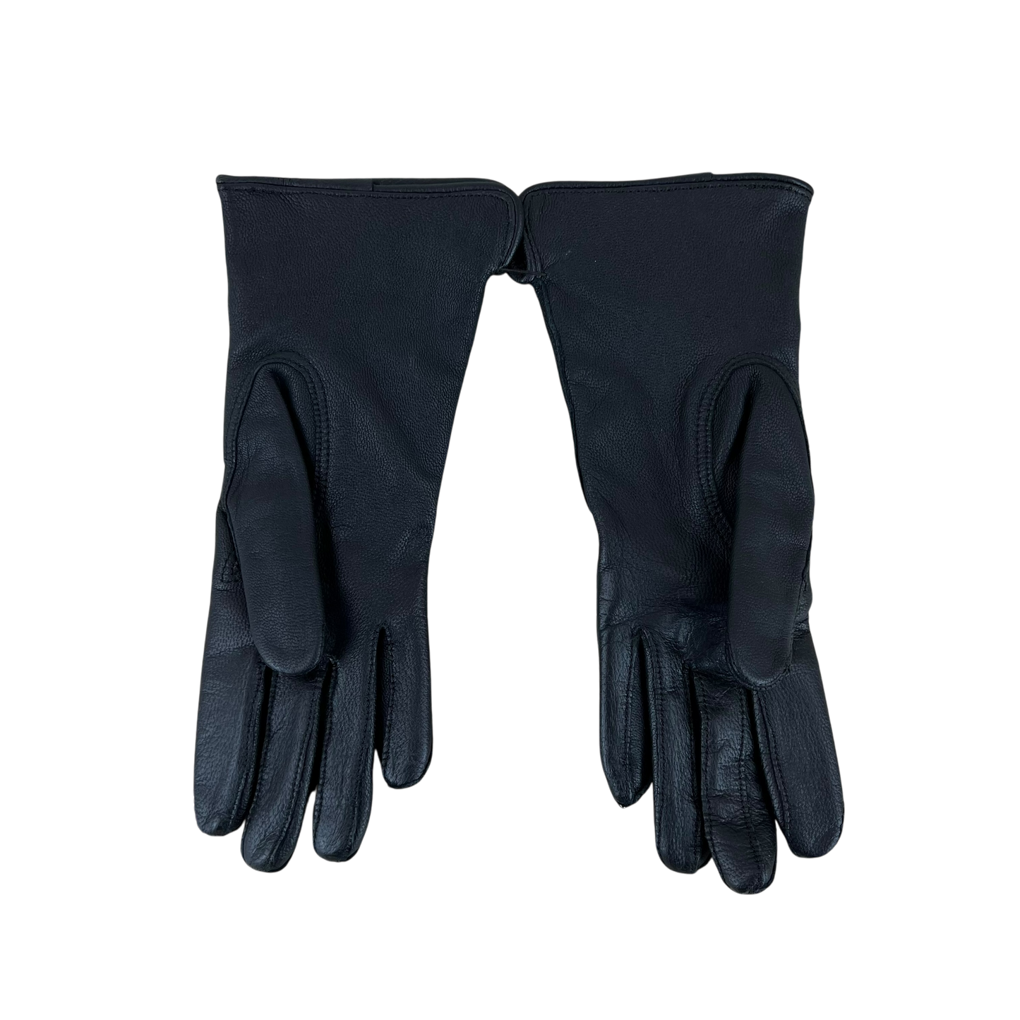 Dutch Army Black Leather Lined Women's Dress Gloves - Small