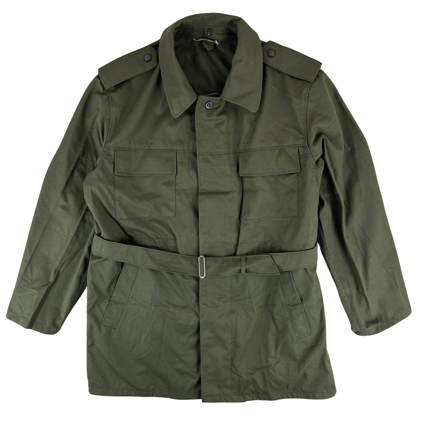 Czechoslovak Army M85 Field Parka Olive Green w/ Belt - Large 172/106