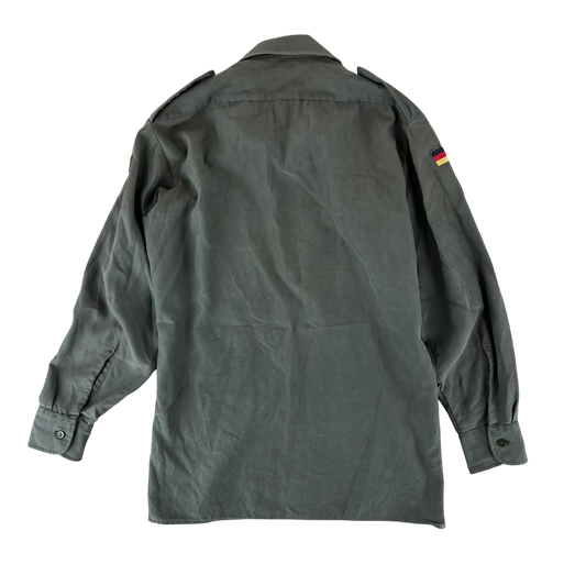 German Army Olive Green Long Sleeve Field Shirt - Medium GrNr 2