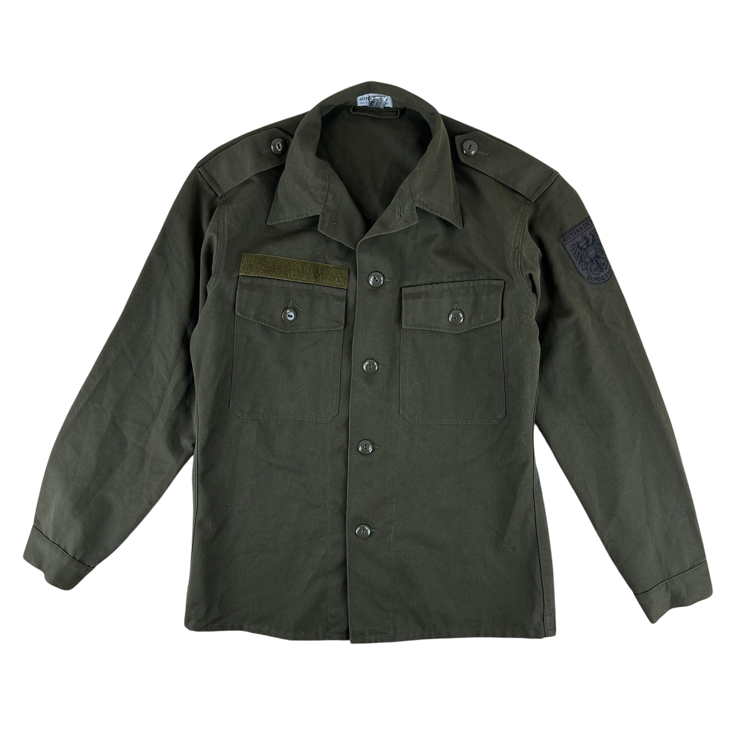 Austrian Army Olive Drab Long Sleeve Field Shirt - Medium 96-100 III-IV
