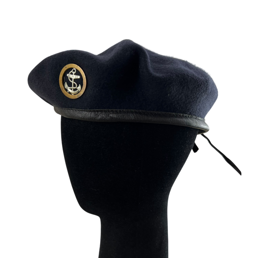 British Royal Navy Beret w/ Badge - Ratings Badge - Small 56cm