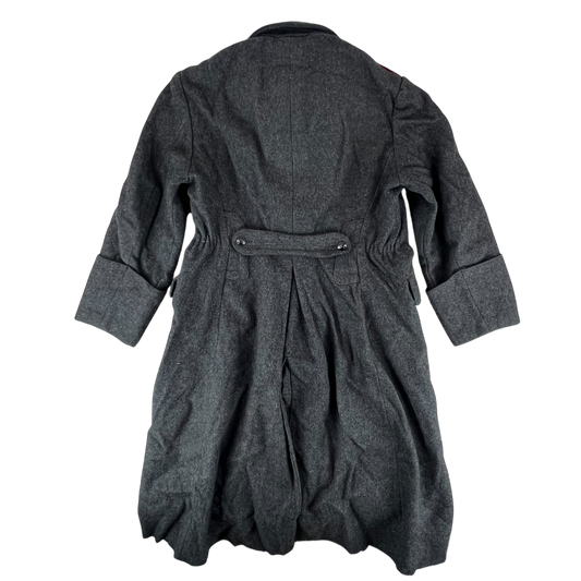 Bulgarian People's Army 60s Grey Wool Greatcoat - Large