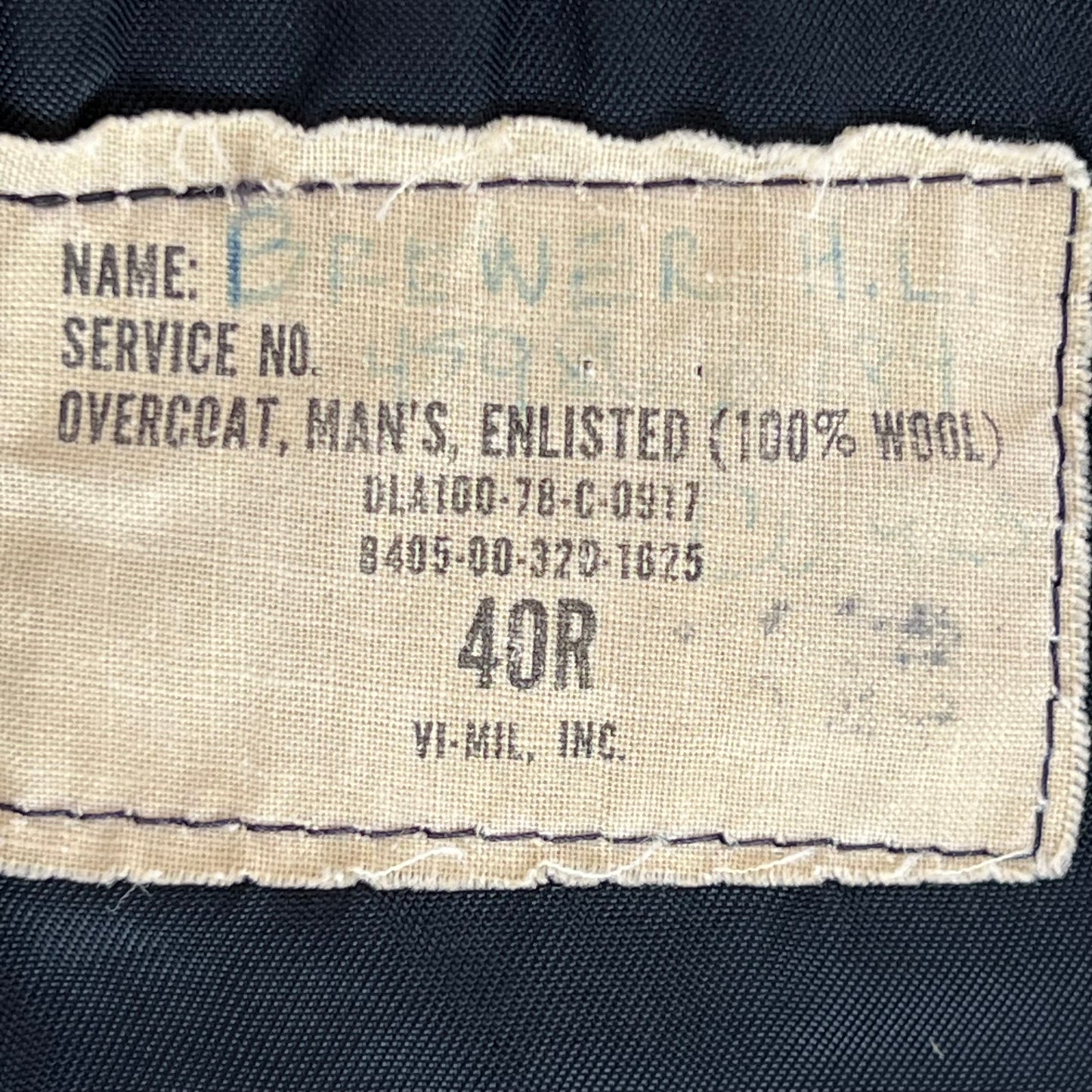 US Navy 70s Black Wool Peacoat - Medium 40R