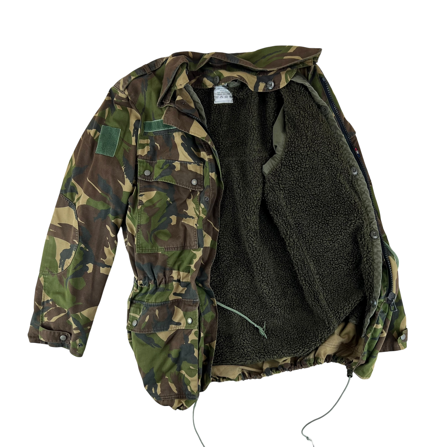 Dutch Army M93 DPM Woodland Camouflage Combat Jacket w/ Liner - Medium