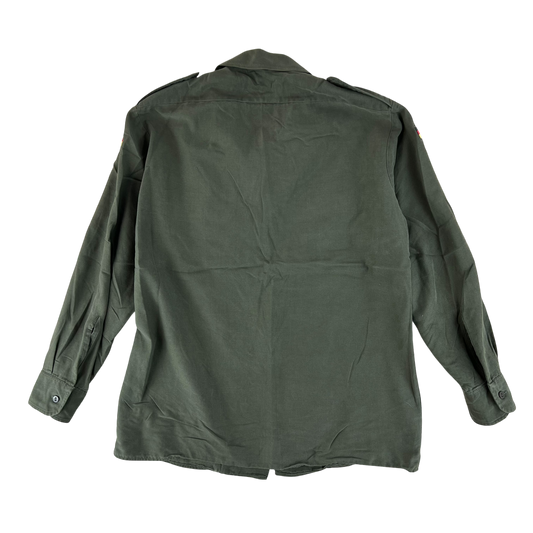 German Army Olive Green Long Sleeve Field Shirt - Large GrNr4