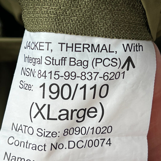 British Army Thermal Buffalo Jacket - X Large