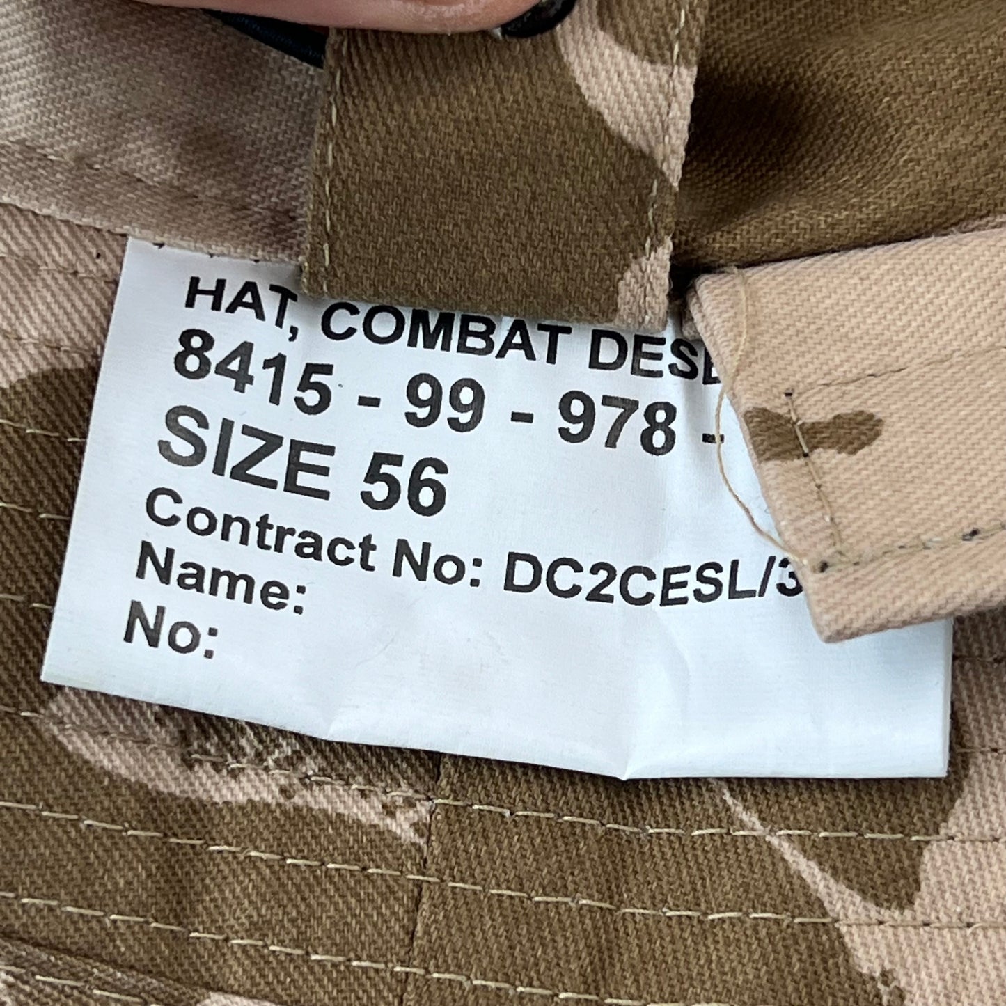 British Army Desert DPM Camouflage Boonie - Small 56cm