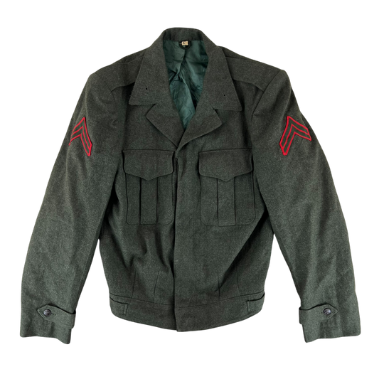 US Army Marines' 50's Green Ike Jacket - Medium 36L
