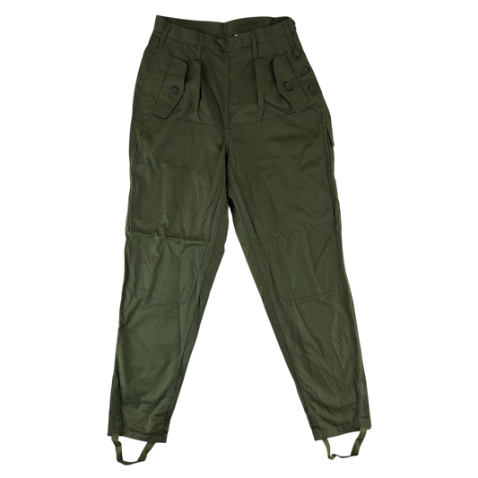 Czechoslovak Army M85 Women's Olive Green Trousers - W28 L30.5