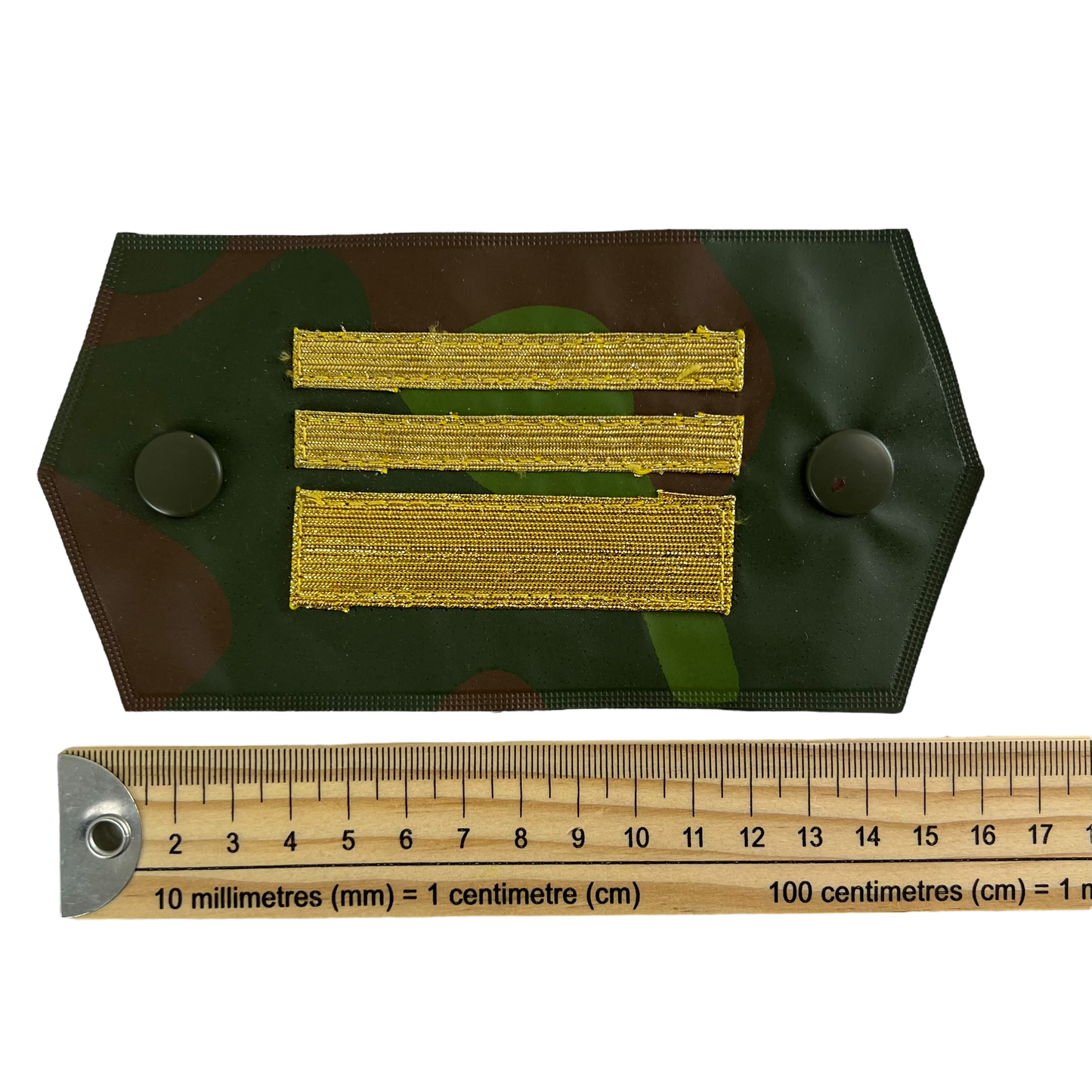 Finnish Army M91 Camo Pair of Rank Cuff Tabs Senior Lieutenant