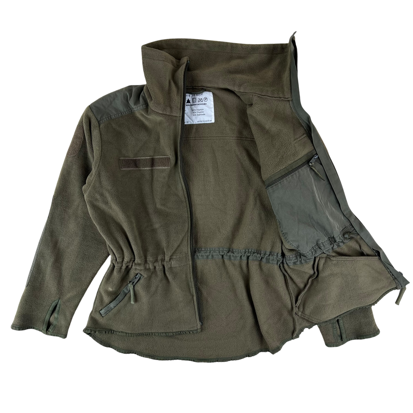 Austrian Army Olive Fleece Cardigan - Large 104-108 III/IV