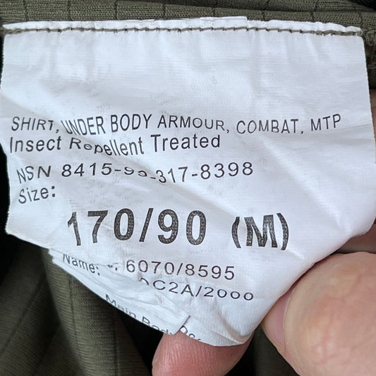 British Army MTP Camouflage Olive Green UBACS Combat Shirt - 170/90