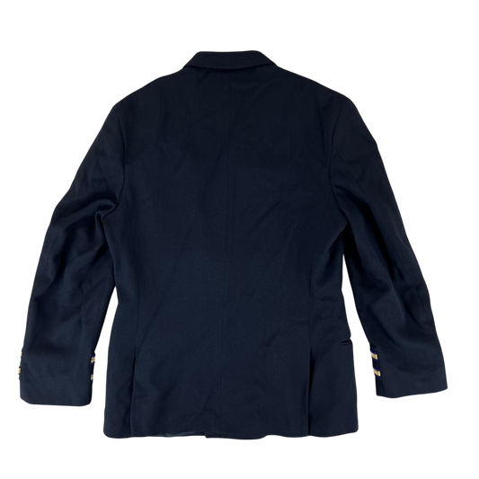 British Merchant Navy Black Dress Blazer Jacket - Medium