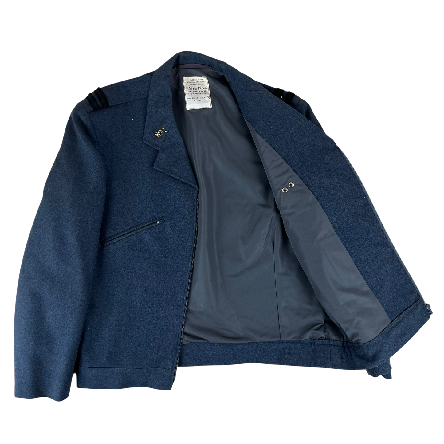 British Air Force RAF 72 Pattern GP Jacket - Royal Observer Corps - Large