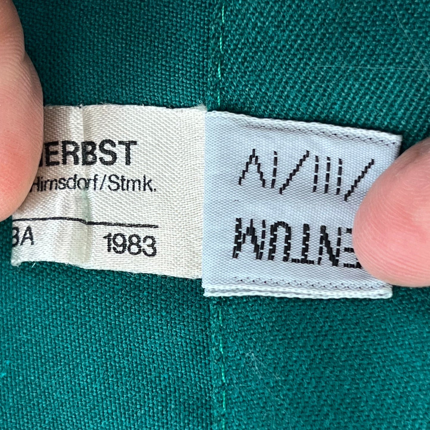 Austrian Army Green Blue Fatigue Trousers - W39 L29