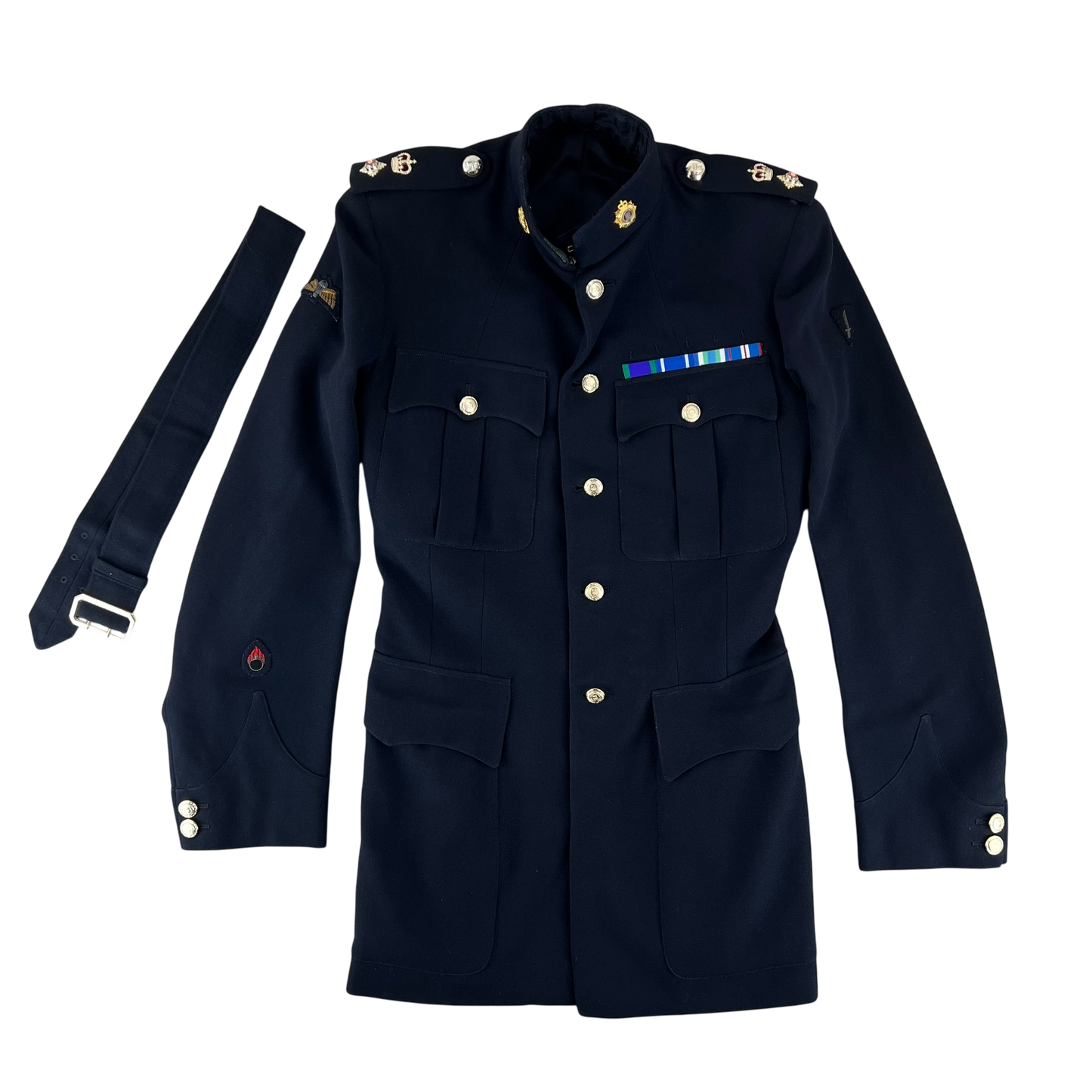 British Army No. 1 Dress Jacket w/ Belt - Royal Logistics Corps - Medium