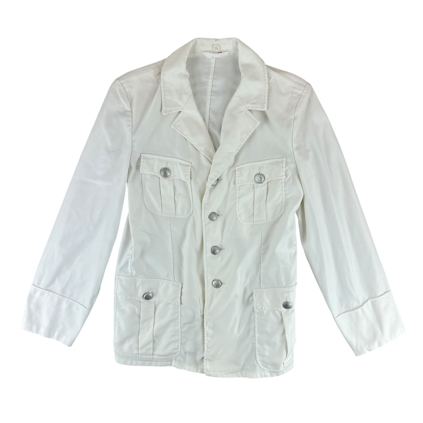 East German Army White Summer Dress Jacket - Medium g48